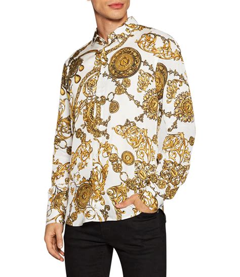 chemise versace vintage pas cher|Chemise Versace Blanc taille L International en Coton .